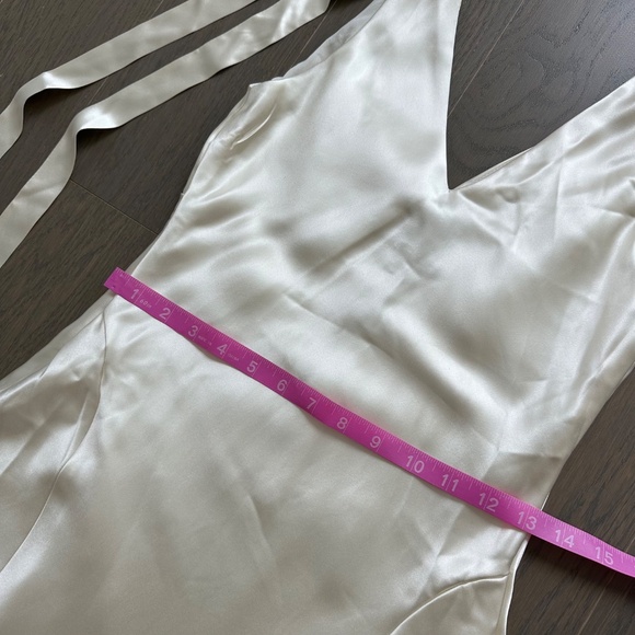 Reformation Cream Satin Maxi Dress - Picture 10 of 14